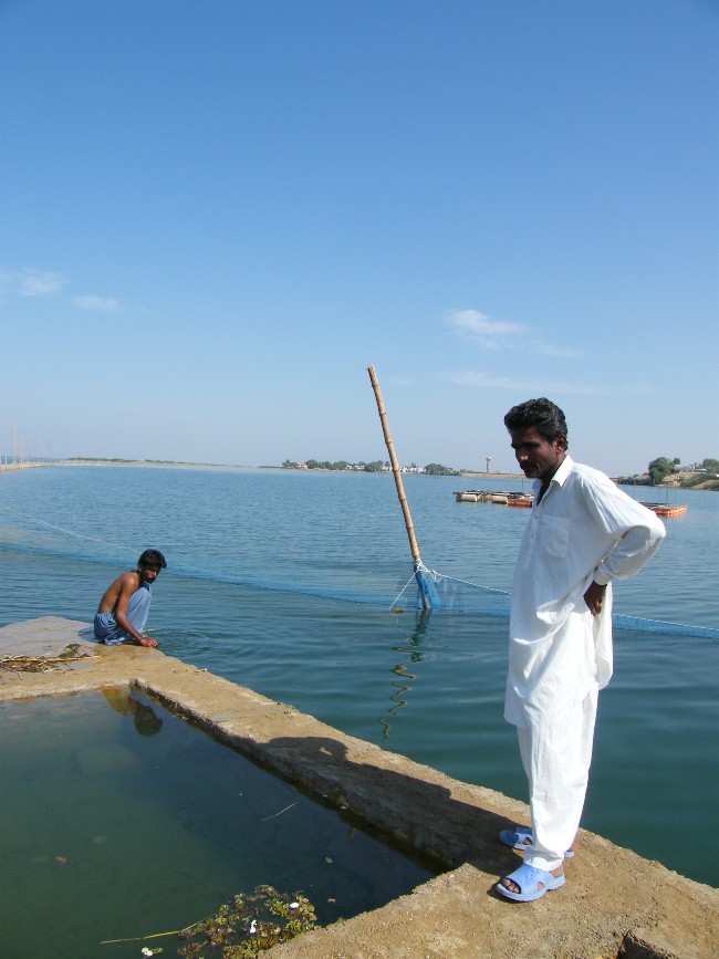 Man at indus river